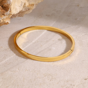 brazalete con zirconias / crystal bangle in stainless steel