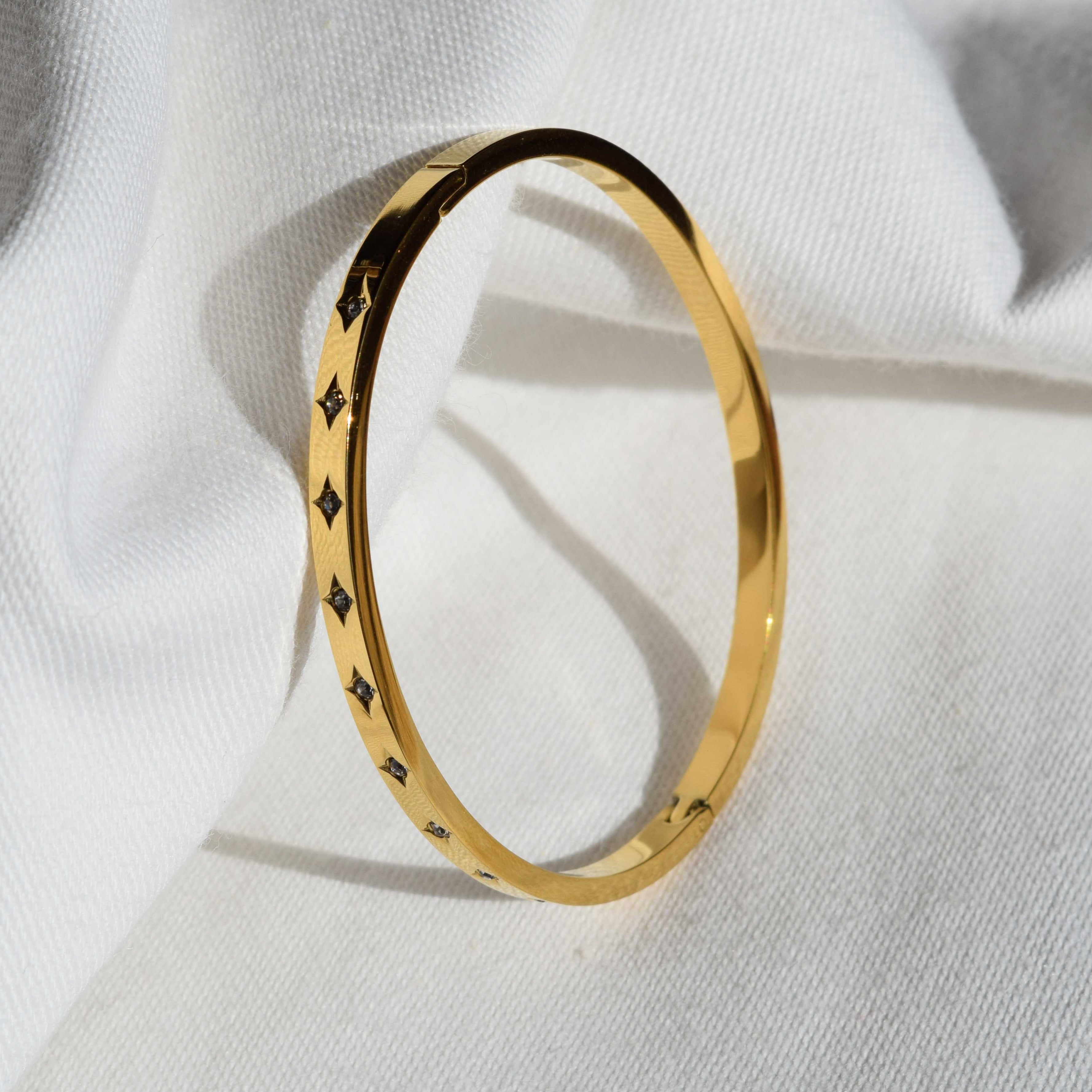 brazalete estrellas acero inoxidable