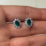 broqueles de boda, aretes de moissanita diamantes