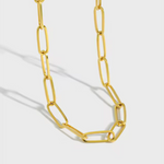 cadena clip acero inoxidable, collar de acero inoxidable, joyería, joyería mexicana