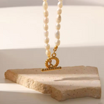 choker simple de perlas naturales choker de perlas naturales en acero inoxidable, joyería mexicana, joyería en acero inoxidable