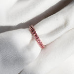 churumbela con zirconias oro rosado 