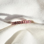 churumbela con zirconias oro rosado 