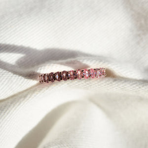 churumbela con zirconias oro rosado 