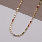 collar choker de zirconias premium de colores, collar de zirconias rainbow, collar de cristales arcoíris, choker armoires, choker rainbow de cristales zirconias, collar de baño de oro 18k, joyería, joyería mexicana