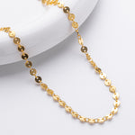 collar sequin lentejuela baño de oro