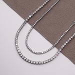 collar tennis de plata 925, collar tennis zirconia, joyeria de plata , joyería mexicana