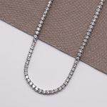 collar tennis de plata 925, collar tennis zirconia, joyeria de plata , joyería mexicana