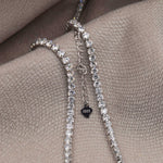 collar tennis de plata 925, collar tennis zirconia, joyeria de plata , joyería mexicana