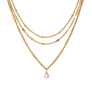 collar triple acero inoxidable