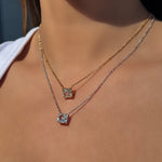 collar plata circonia corte princesa