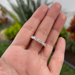 diamante corte trillan / trillan moissanite ring 