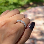 emerald cut band moissnaites diamond diamant bague moissanite moissanita anillo compromiso alianza 