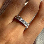 emerald cut ring / bague emerald / engagement ring /moissanite diamant diamond bague fiancelle churumbela