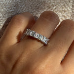 emerald cut ring / bague emerald / engagement ring /moissanite diamant diamond bague fiancelle churumbela