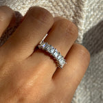 emerald cut ring / bague emerald / engagement ring /moissanite diamant diamond bague fiancelle churumbela