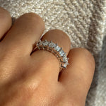 emerald cut ring / bague emerald / engagement ring /moissanite diamant diamond bague fiancelle churumbela