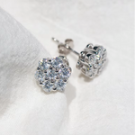 flora diamond earrings / aretes de diamantes moissanitas