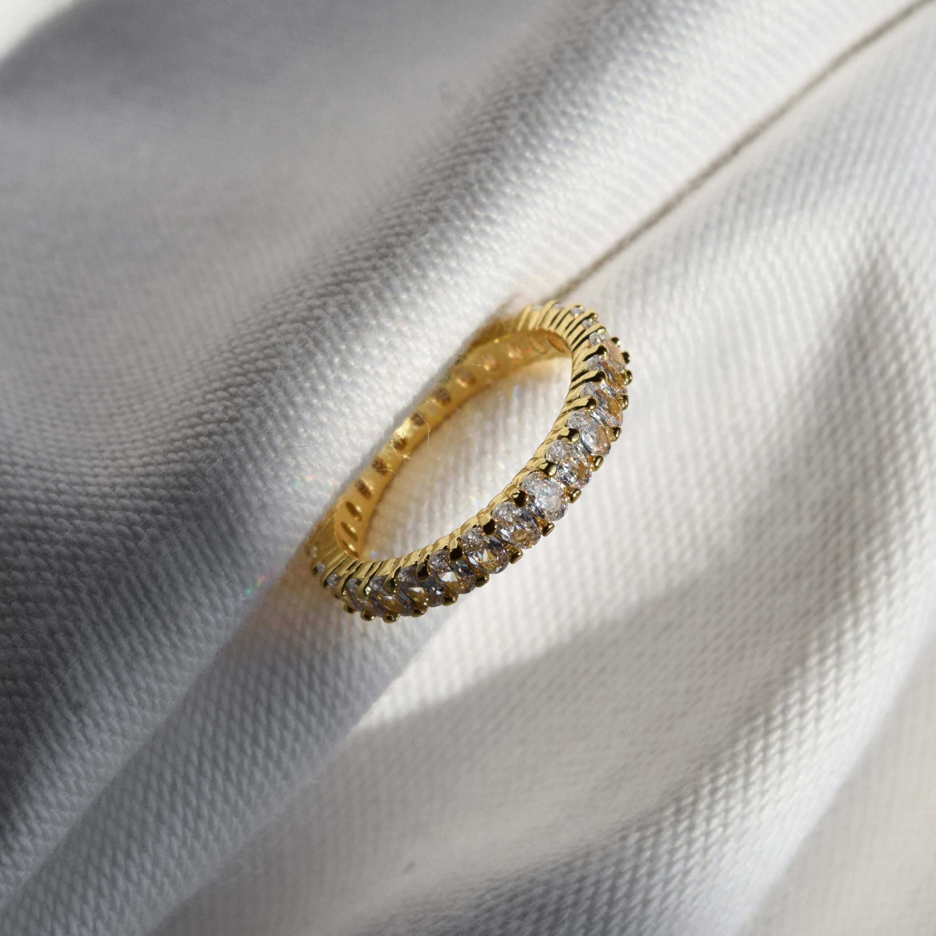 gold plated ring sterling silver
