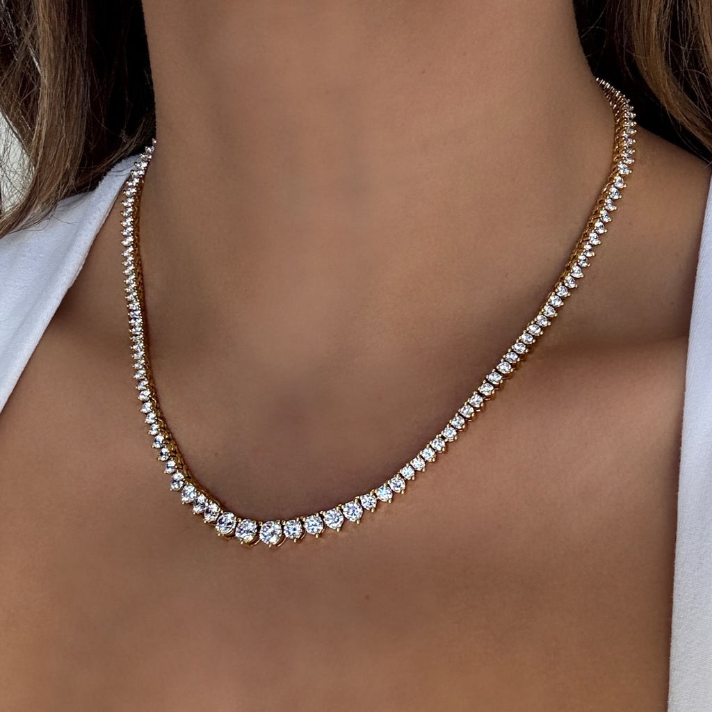 gradient Tennis necklace 