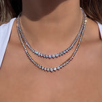 gradient tennis necklaces