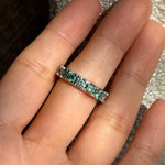 green moissanite diamond ring sterling silver / moissanita diamante verde anillo de compromiso engagement ring / bague fiancelle diamant vert
