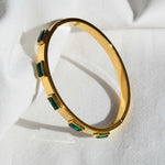 green stainless steel bracelet 