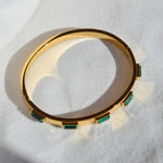 green stainless steel bracelet 