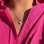 heart cut moissanite diamond necklace ( collar dije de diamante moissanita de corazon / collier coeur diamant 