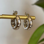 hoops chicos en acero inoxidable plata 
