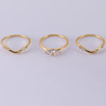 1CT TRIPLE MARQUISE MOISSANITE RING