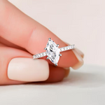 marquise diamond moissanite marquise / diamante marquis moissanita / bague fiancelle bague diamant / engagement ring / anillo de compromiso