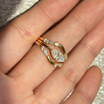 marquise set ring moissanite diamond / diamante diamant / bague 