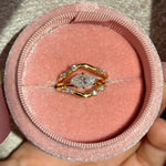 marquise set ring moissanite diamond / diamante diamant / bague 