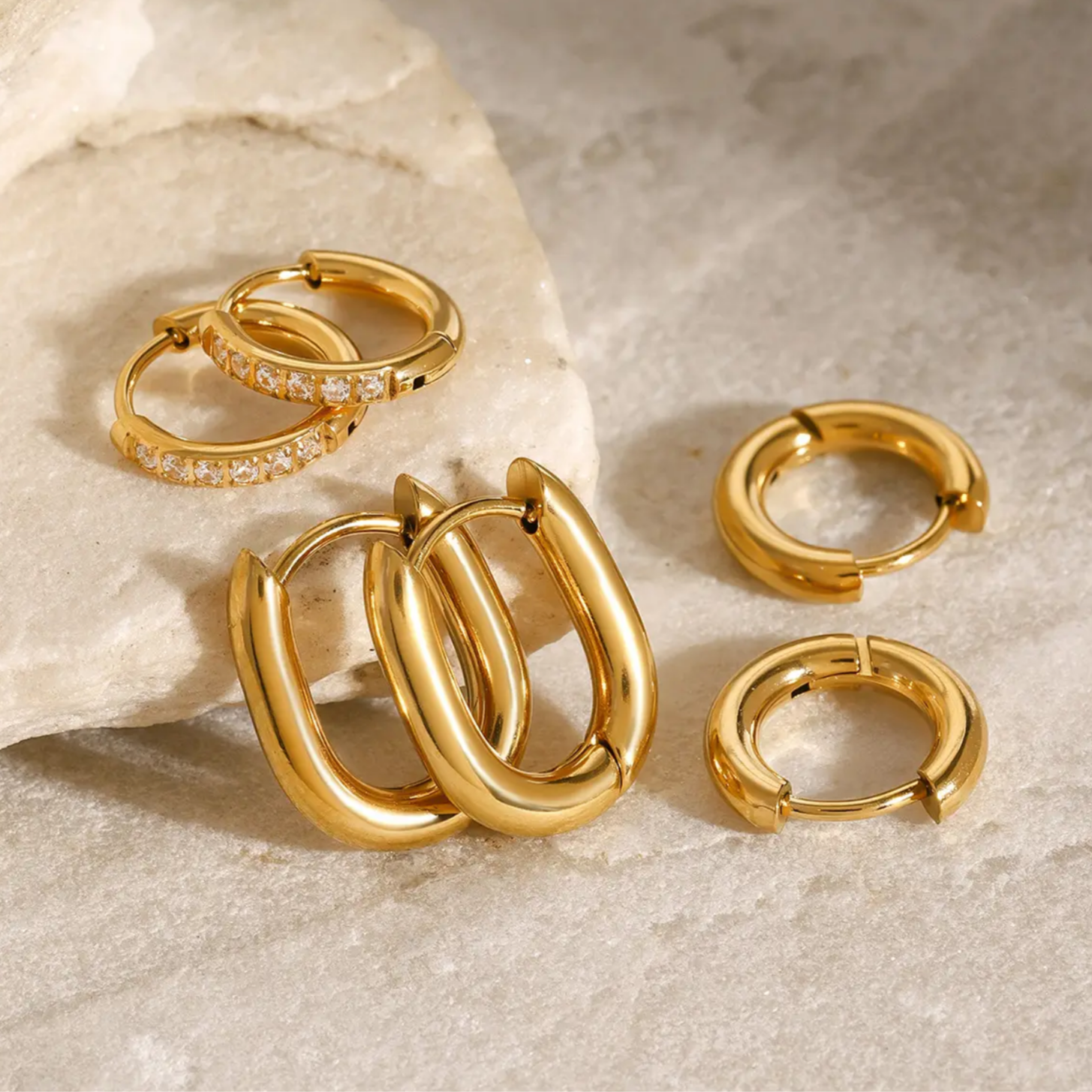 mini hoops set piercings
