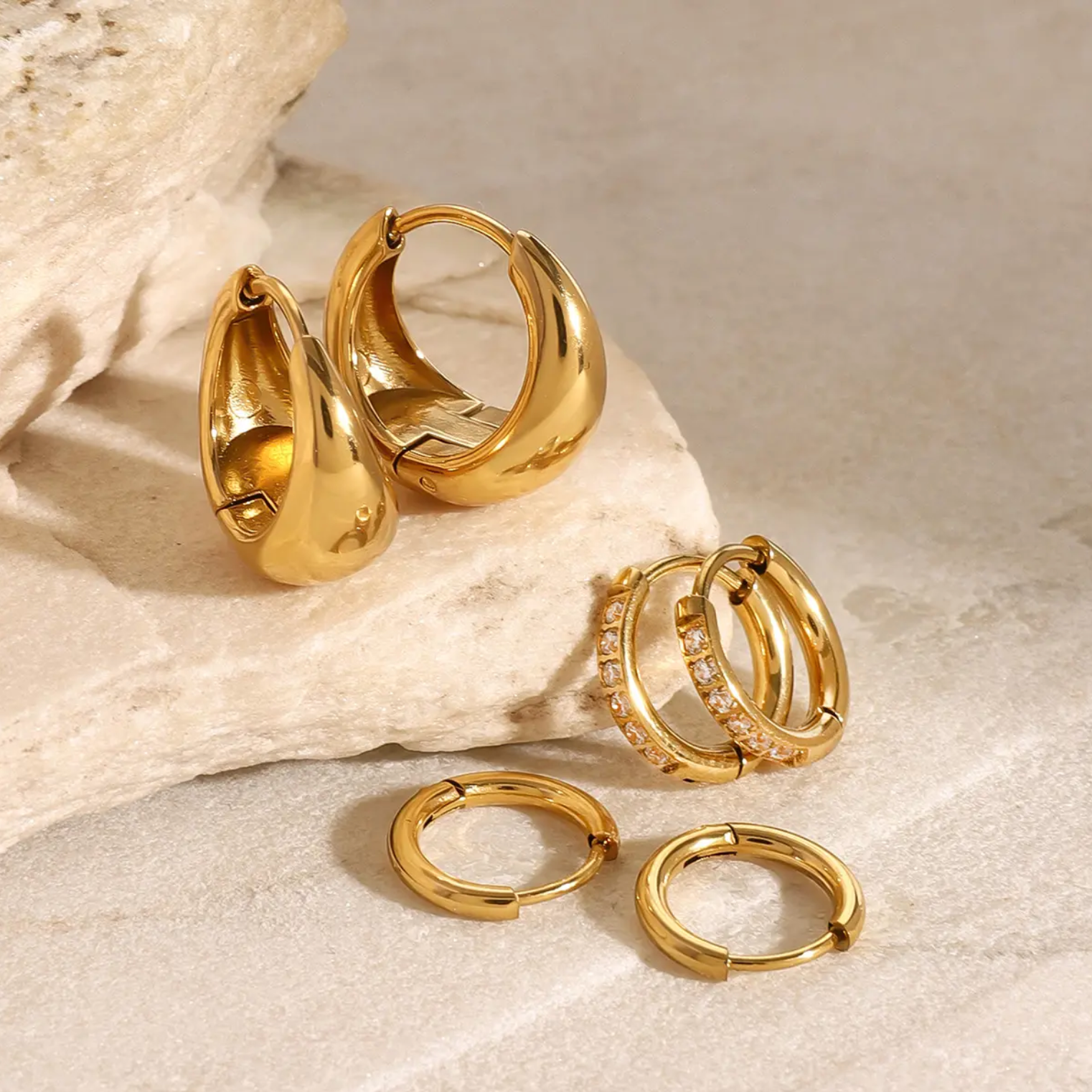 mini hoops set sin tainless steel