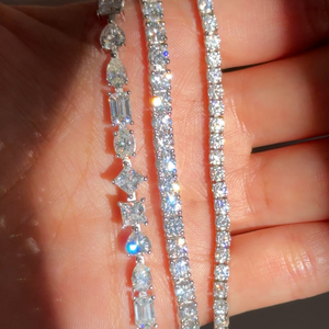 moissanite bracelet / diamond bracelet