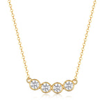 moissanite cluster necklace diamant diamantes collar moissanitas