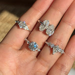 2CT MARQUISE & PEAR CUT MOISSANITE RING