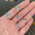1CT OVAL PAVÉ MOISSANITE RING