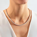 moissanite tennis necklace / collar tennis moissanita / collier diamant / diamond necklace