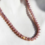 pink hearts necklace