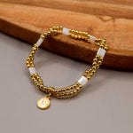 pulsera perlada, pulsera hecha a mano pulsera moneda, pulsera bordada, pulsera doble, pulsera de la suerte, pulsera baño de oro,  joyeria de plata, joyeria de eventos, joyeria de bodas, aretes hipoalergénicos, joyeria hipoalergénica,arete de moda, accesorios, joyeria de moda, bisutería, joyería mexicana, joyeria, joyeria trendy 