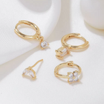 set de aretes, set de piercings, ear candy, aretes baño de oro, aretes hipoalergénicos, joyeria hipoalergénica,arete de moda, accesorios, joyeria de moda, bisutería, joyería mexicana, joyeria, joyeria chic, joyas trendy 