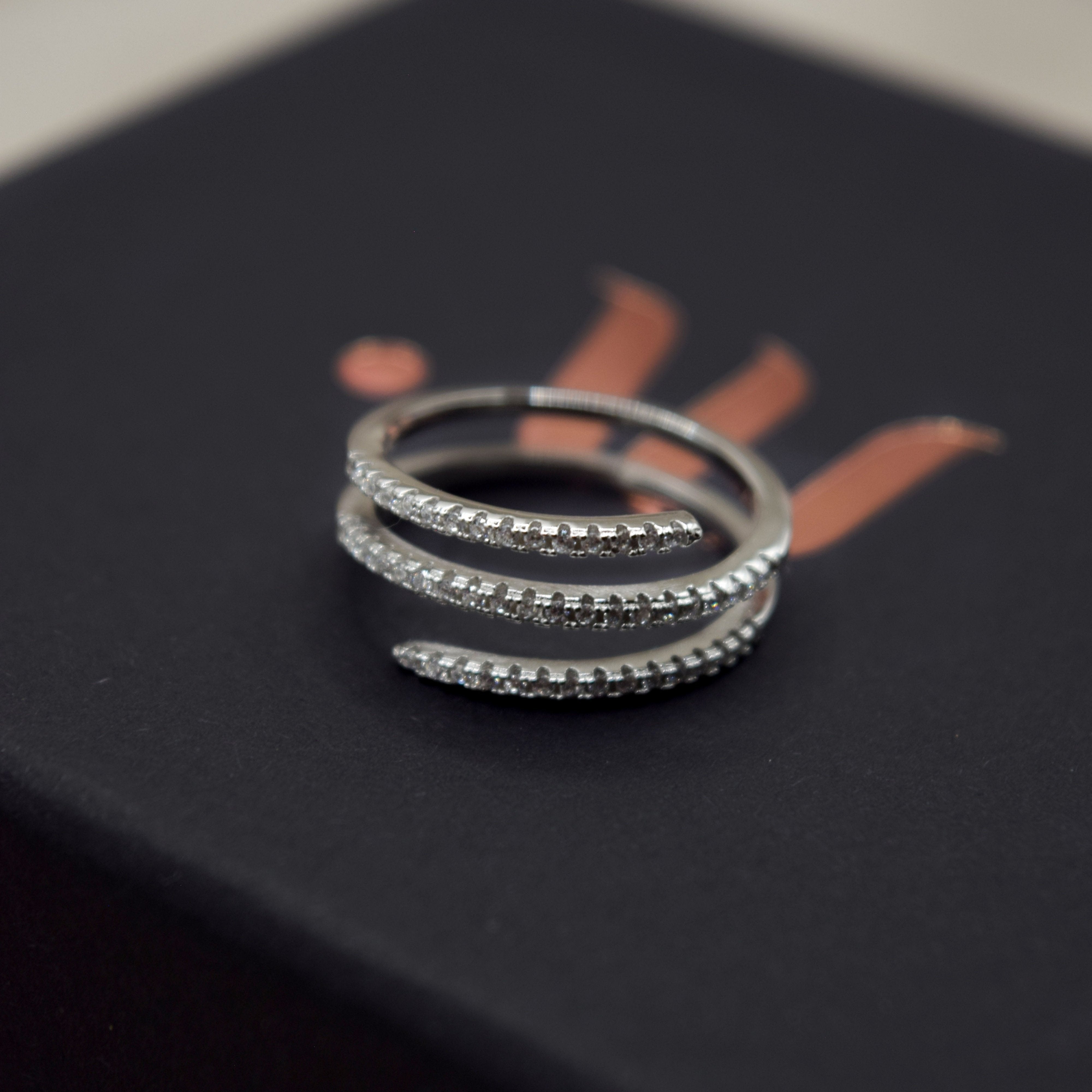 sterling silver spiral ring