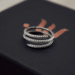 sterling silver spiral ring