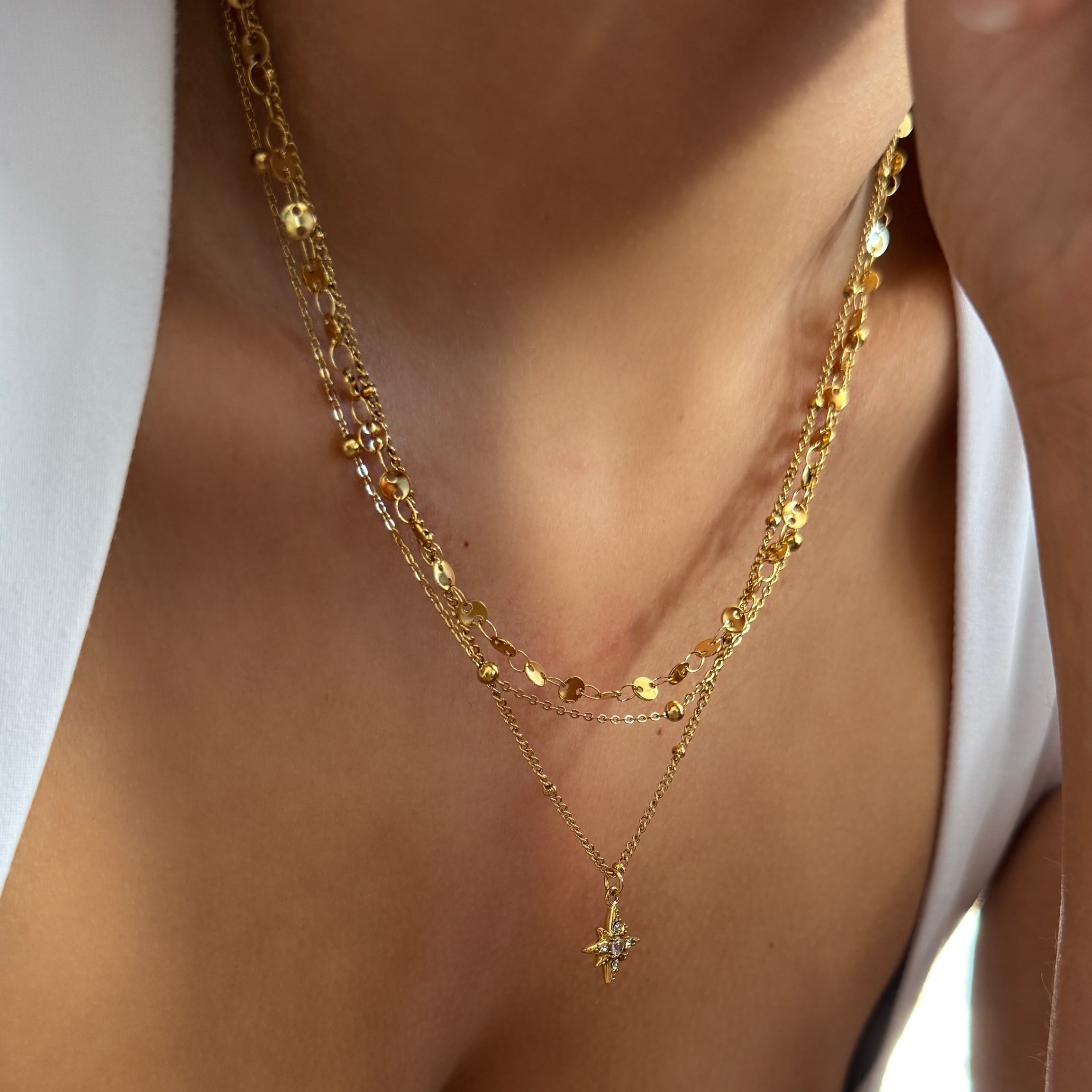 stellar triple necklace 