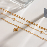 stellar triple necklace  collar triple estrelar, triple stainless steel necklace, layered necklace, collar triple en acero inoxidable, collier triple en acier inoxydable bijoux BIJOUX, BIJOUX ST TROPEZ, JOYERIA ST TROPEZ, JOYERIA MEXICANA, JOYERIA BISUTERIA, JEWELRY MEXICO, JEWELRY ST TROPEZ, joaillerie st tropez, 