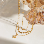 stellar triple necklace  collar triple estrelar, triple stainless steel necklace, layered necklace, collar triple en acero inoxidable, collier triple en acier inoxydable bijoux BIJOUX, BIJOUX ST TROPEZ, JOYERIA ST TROPEZ, JOYERIA MEXICANA, JOYERIA BISUTERIA, JEWELRY MEXICO, JEWELRY ST TROPEZ, joaillerie st tropez, 