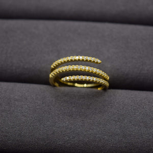 sterling silver spiral ring